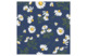 Салфетки бумажные трехслойные Duni Pretty daisy blue 33х33 см, бумага