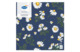 Салфетки бумажные трехслойные Duni Pretty daisy blue 33х33 см, бумага