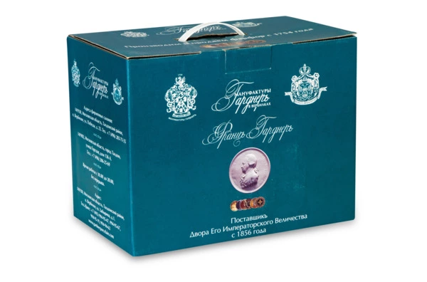 Сервиз чайный Франц Гарднер в Вербилках Колокольчик на 6 персон 15 предметов, фарфор, п/к