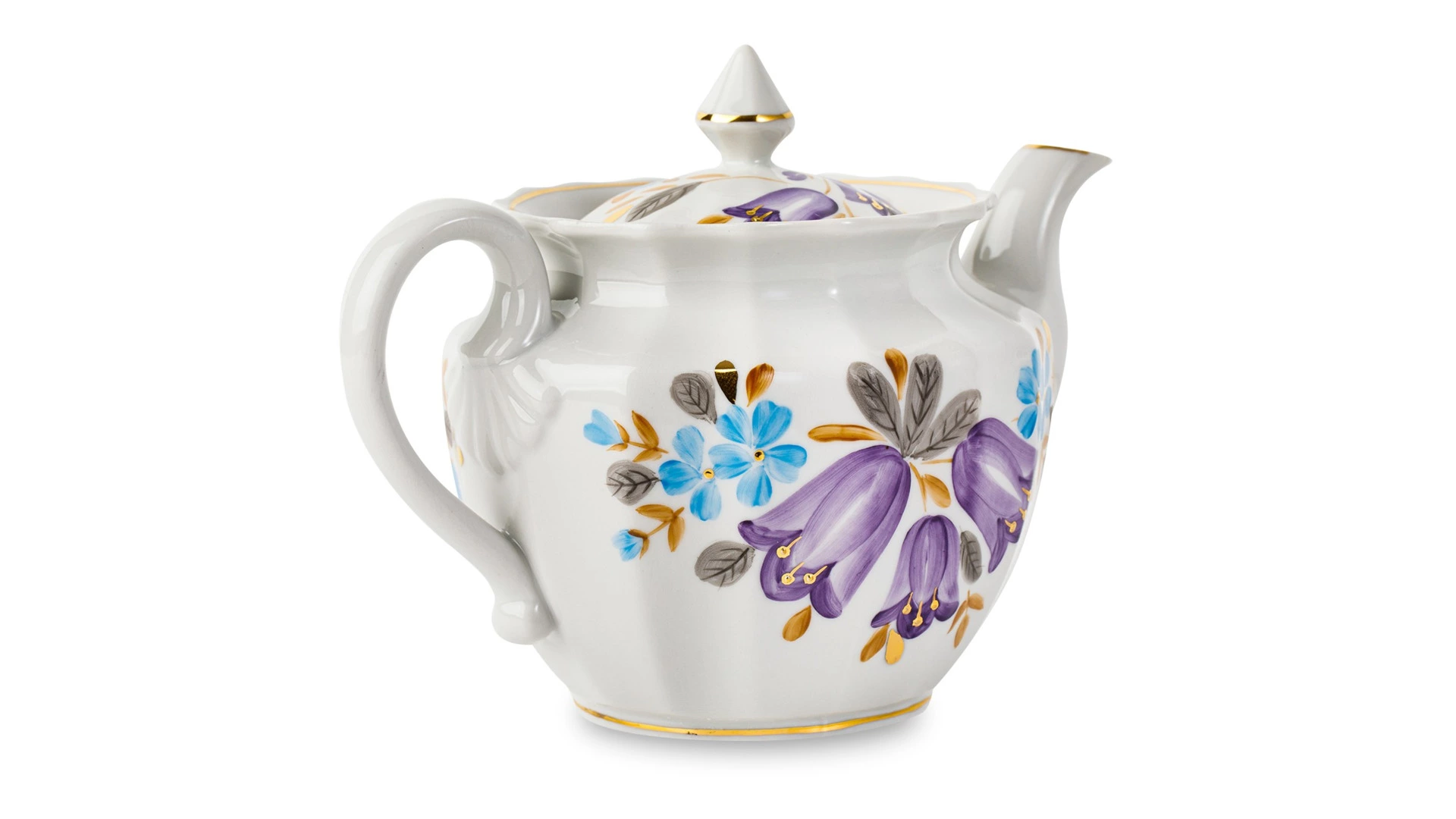 Сервиз чайный Франц Гарднер в Вербилках Колокольчик на 6 персон 15 предметов, фарфор, п/к