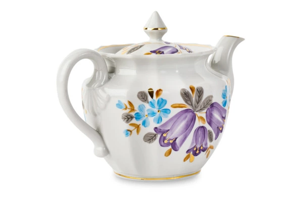 Сервиз чайный Франц Гарднер в Вербилках Колокольчик на 6 персон 15 предметов, фарфор, п/к