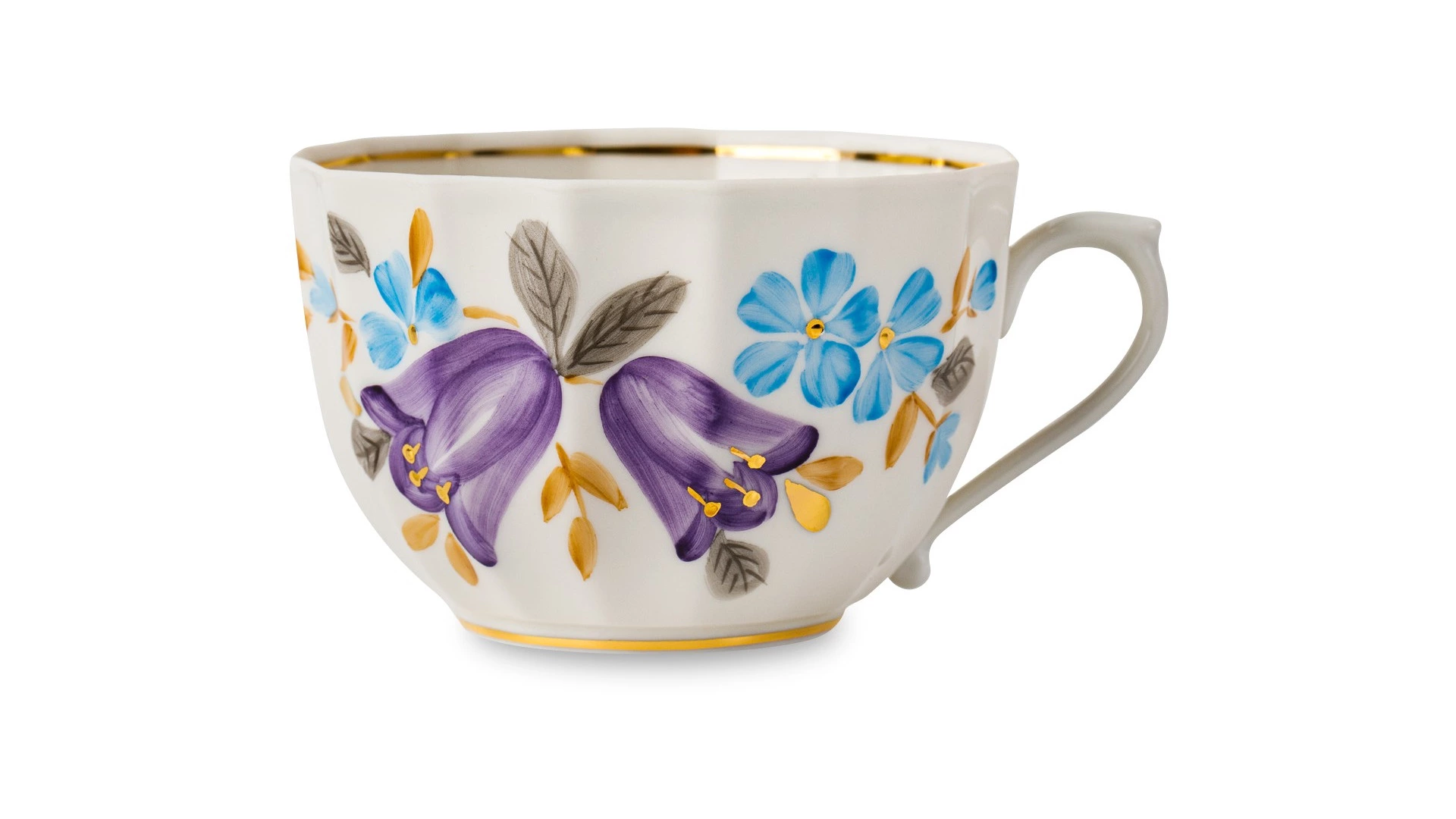 Сервиз чайный Франц Гарднер в Вербилках Колокольчик на 6 персон 15 предметов, фарфор, п/к