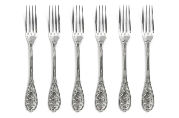 Набор вилок для пирожных Odiot Компьень 15,3 см, 6 шт, серебро 925