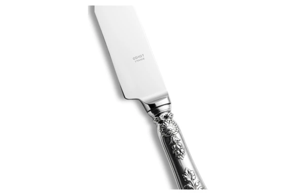 Набор приборов для разделки мяса Odiot Шатобриан, 2 шт (вилка 25,5 см, нож 29,5 см), серебро 925