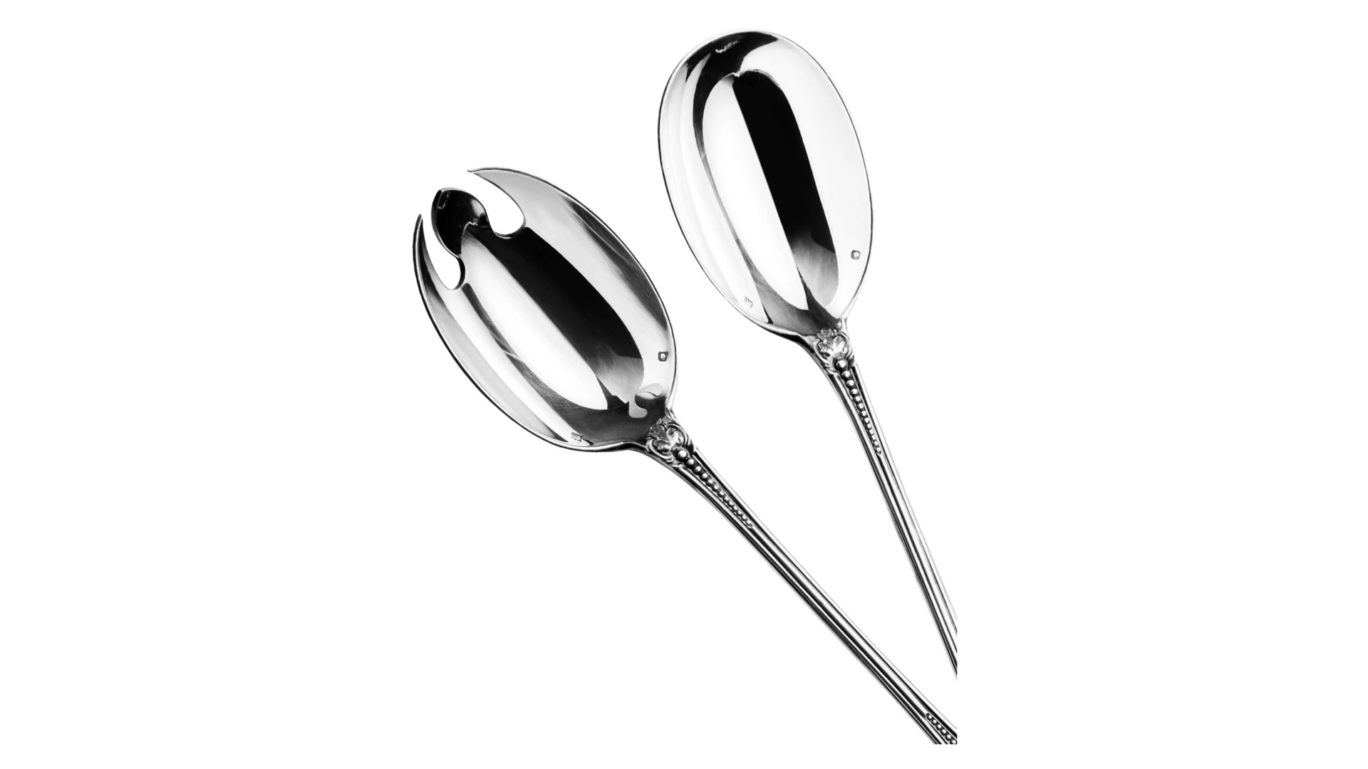 Набор сервировочных предметов для салата Odiot Компьень, 2 шт, серебро 925