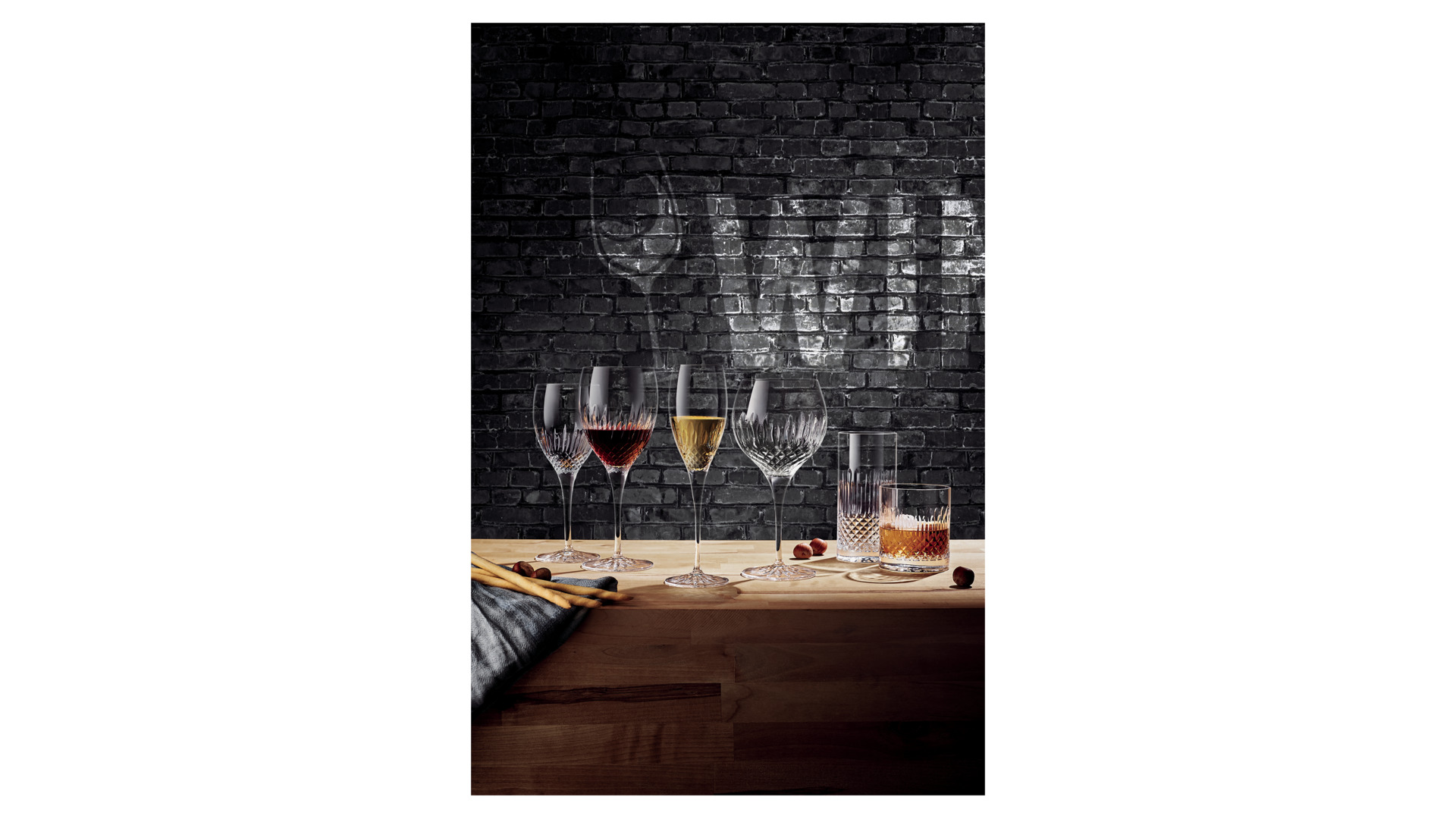 Набор бокалов для красного вина Luigi Bormioli Диаманте 520 мл, 4 шт, стекло хрустальное, п/к