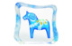 Скульптура Maleras Далекарлийская лошадка 11 см, хрусталь, синий