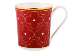 Кружка Noritake Трефолио, красный 395 мл, фарфор