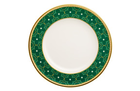Тарелка акцентная Noritake Трефолио, зеленый 24,5 см, фарфор
