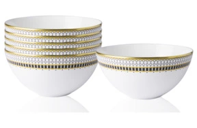 Набор салатников порционных Royal Crown Derby  Вибрации Оникс 13 см, 6 шт