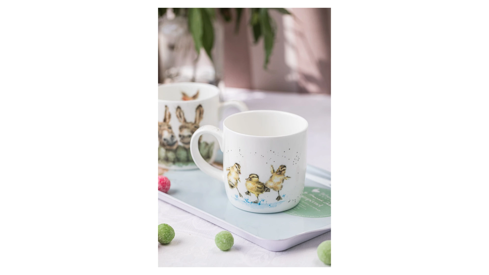 Кружка Royal Worcester Забавная фауна Утка с утятами 310 мл, фарфор костяной