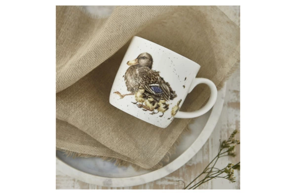 Кружка Royal Worcester Забавная фауна Утка с утятами 310 мл, фарфор костяной
