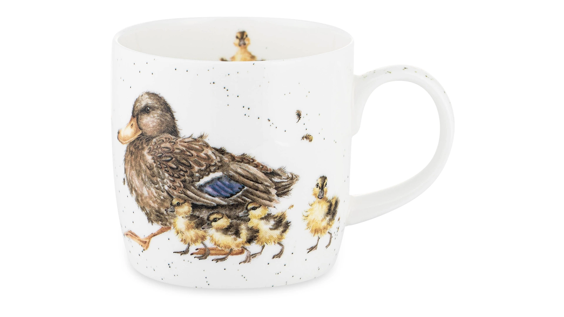 Кружка Royal Worcester Забавная фауна Утка с утятами 310 мл, фарфор костяной