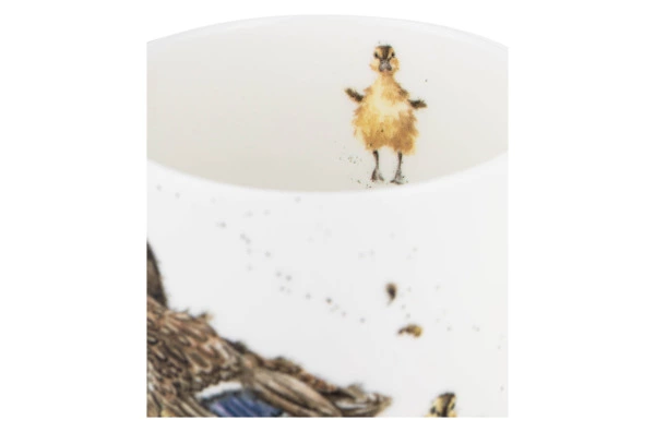 Кружка Royal Worcester Забавная фауна Утка с утятами 310 мл, фарфор костяной