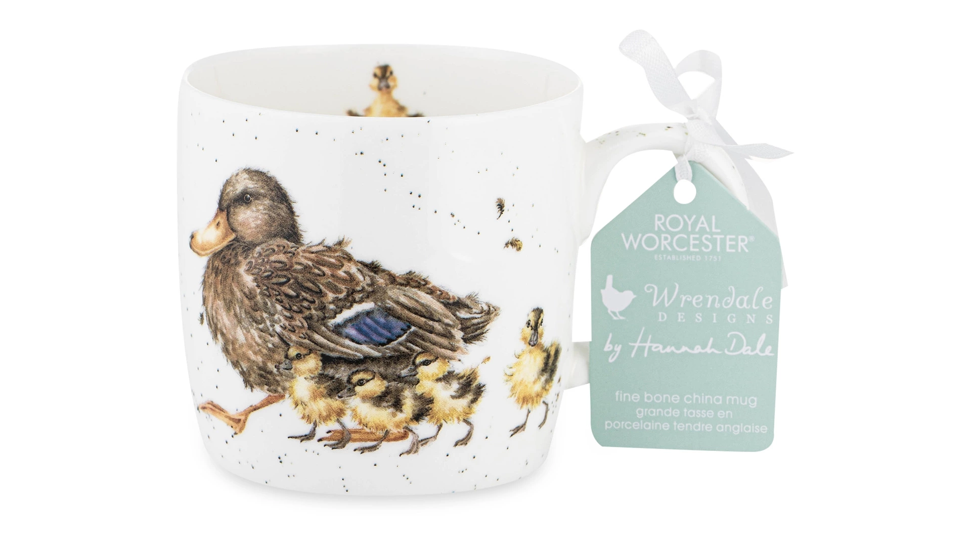 Кружка Royal Worcester Забавная фауна Утка с утятами 310 мл, фарфор костяной
