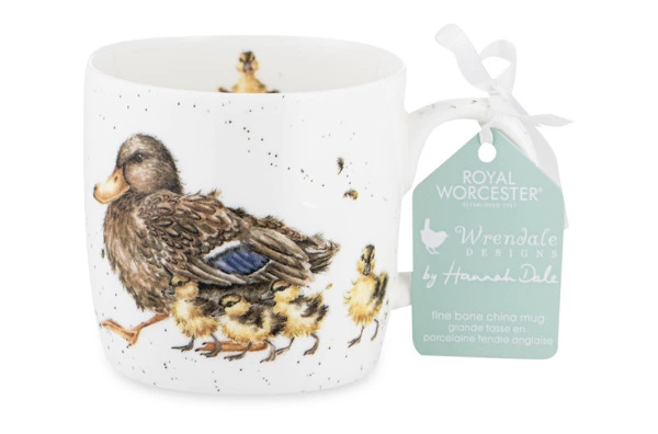 Кружка Royal Worcester Забавная фауна Утка с утятами 310 мл, фарфор костяной