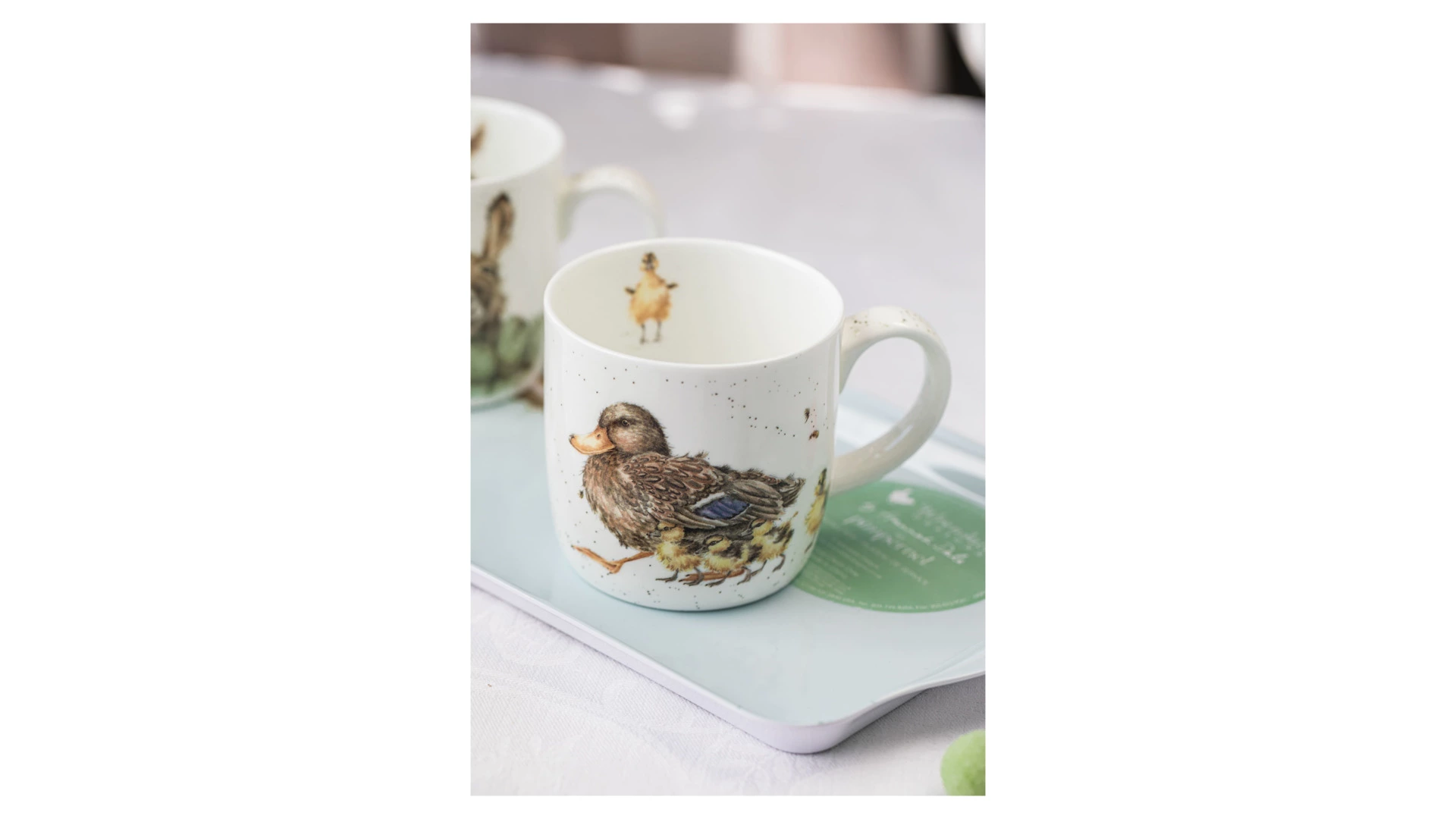 Кружка Royal Worcester Забавная фауна Утка с утятами 310 мл, фарфор костяной