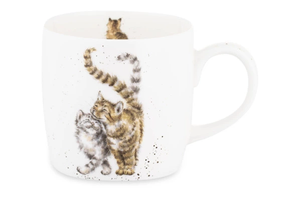 Кружка Royal Worcester Забавная фауна Коты 310 мл, фарфор костяной