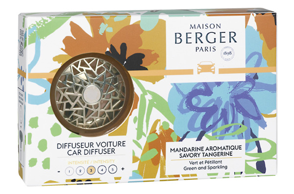 Аромадиффузор-клипса для авто Maison Berger Освежающий мандарин, металл
