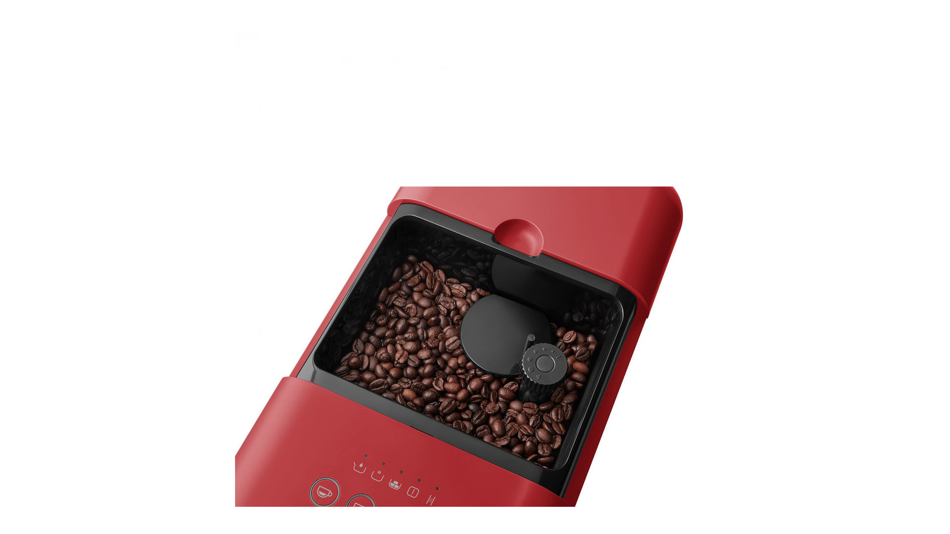 Кофемашина автоматическая Smeg, красный матовый, BCC02RDMEU