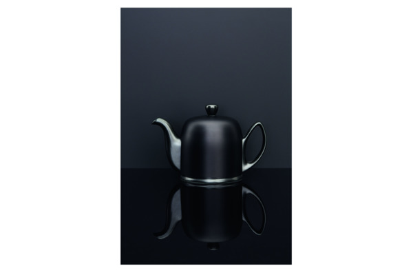 Чайник заварочный Degrenne Salam 1 л, фарфор, алюминий, черный, с черной алюминевой муфтой