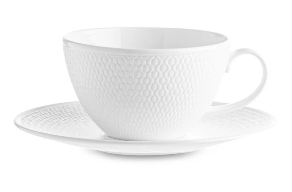 Чашка чайная с блюдцем Wedgwood Джио 260 мл, фарфор костяной, п/к