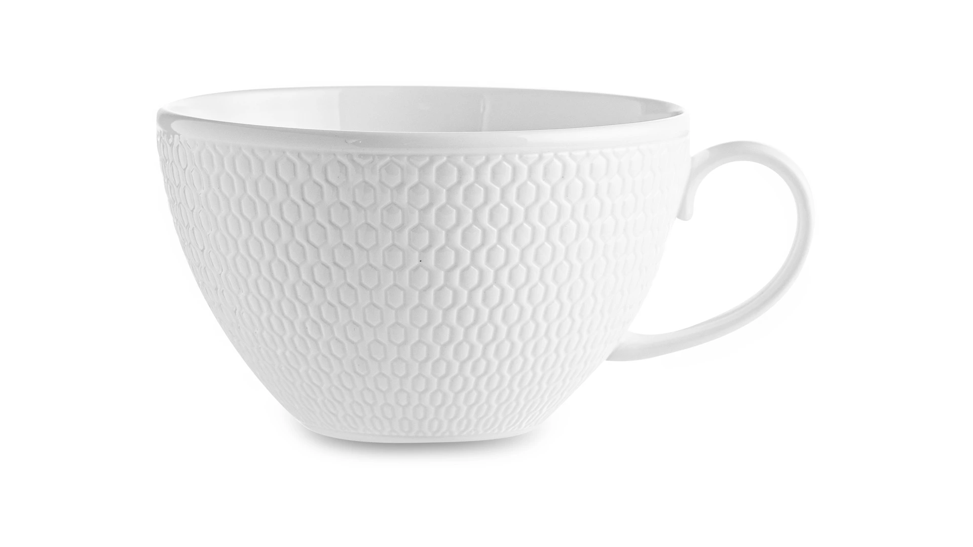 Чашка чайная с блюдцем Wedgwood Джио 260 мл, фарфор костяной, п/к