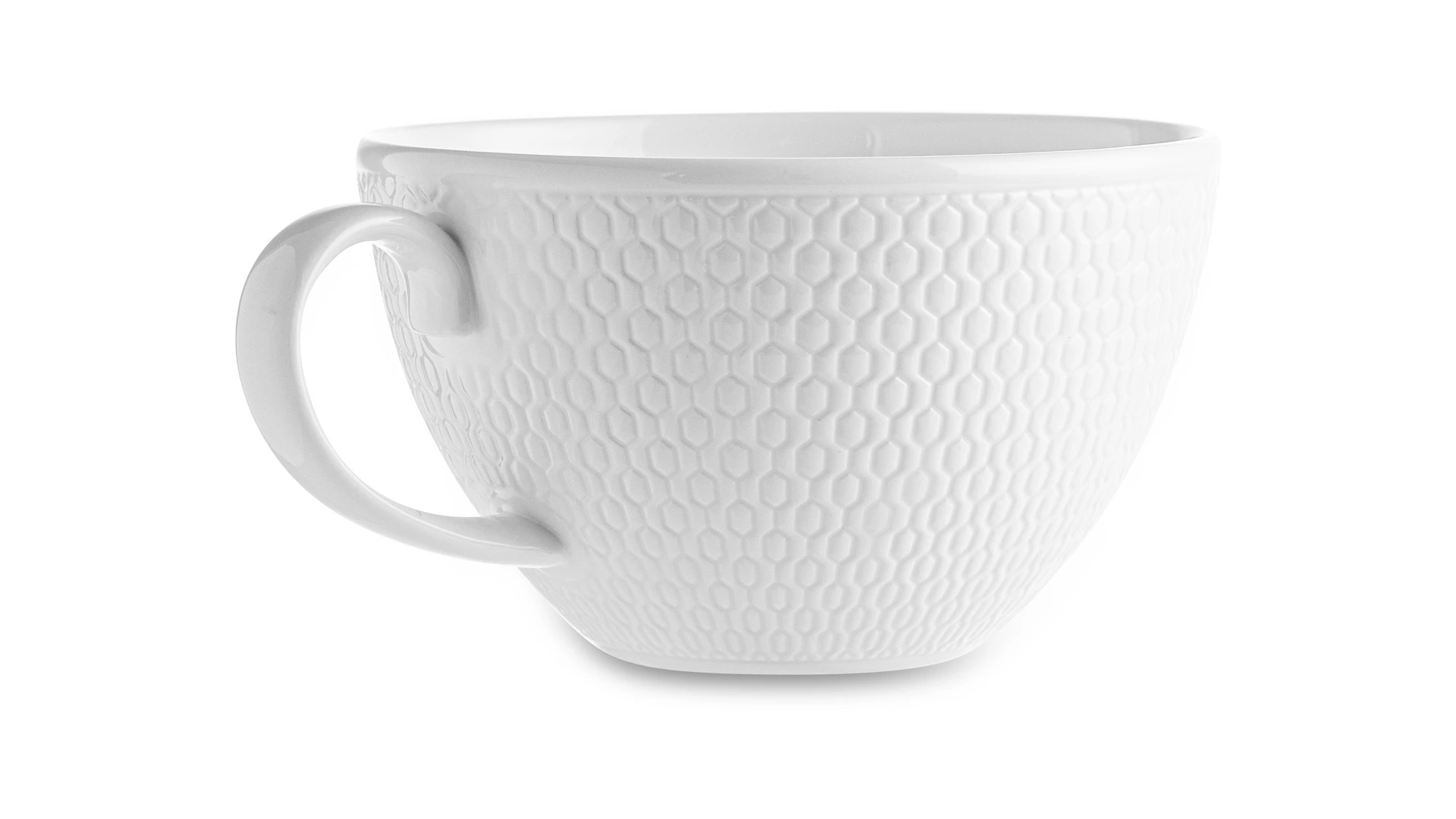 Чашка чайная с блюдцем Wedgwood Джио 260 мл, фарфор костяной, п/к