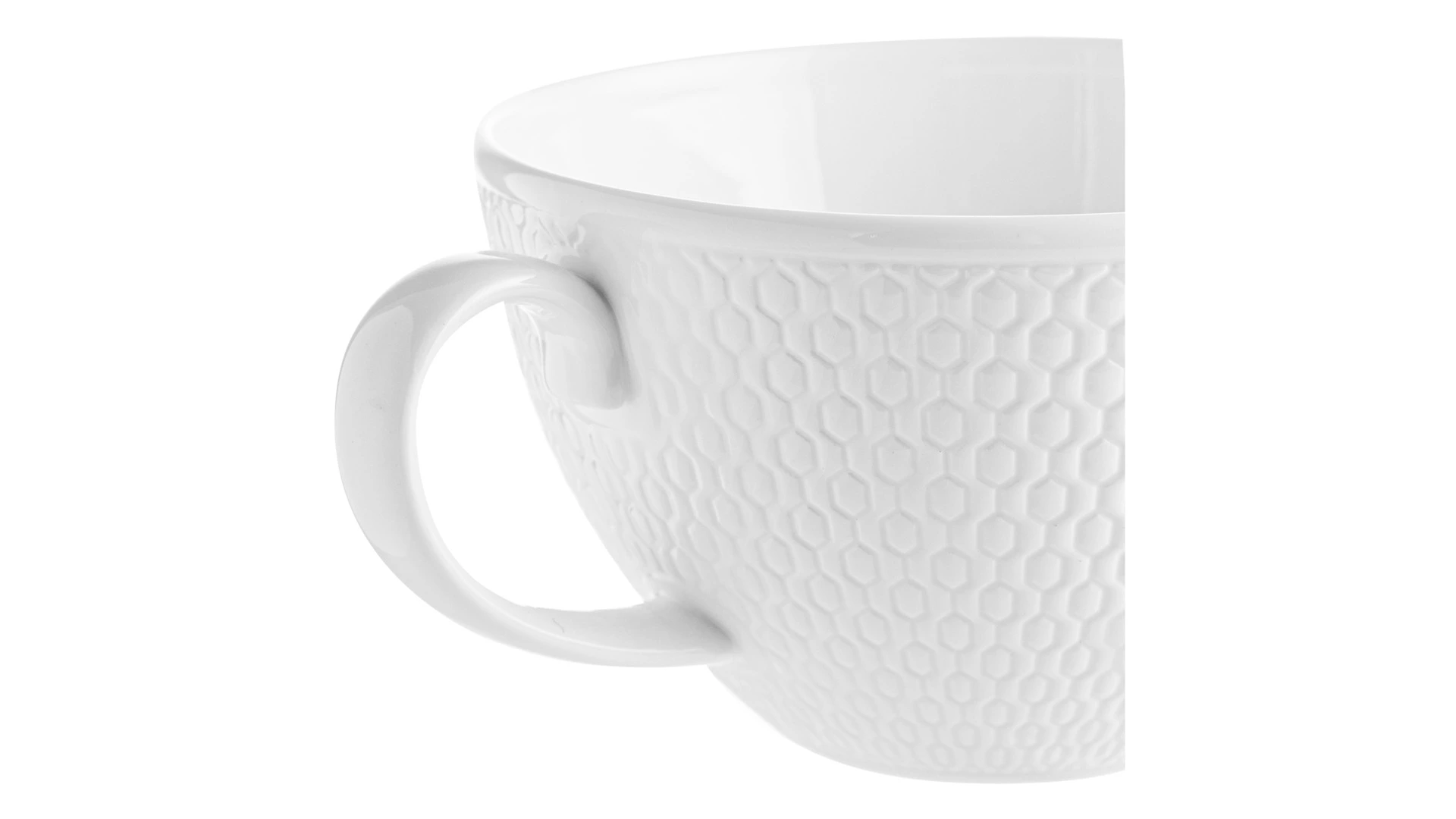 Чашка чайная с блюдцем Wedgwood Джио 260 мл, фарфор костяной, п/к