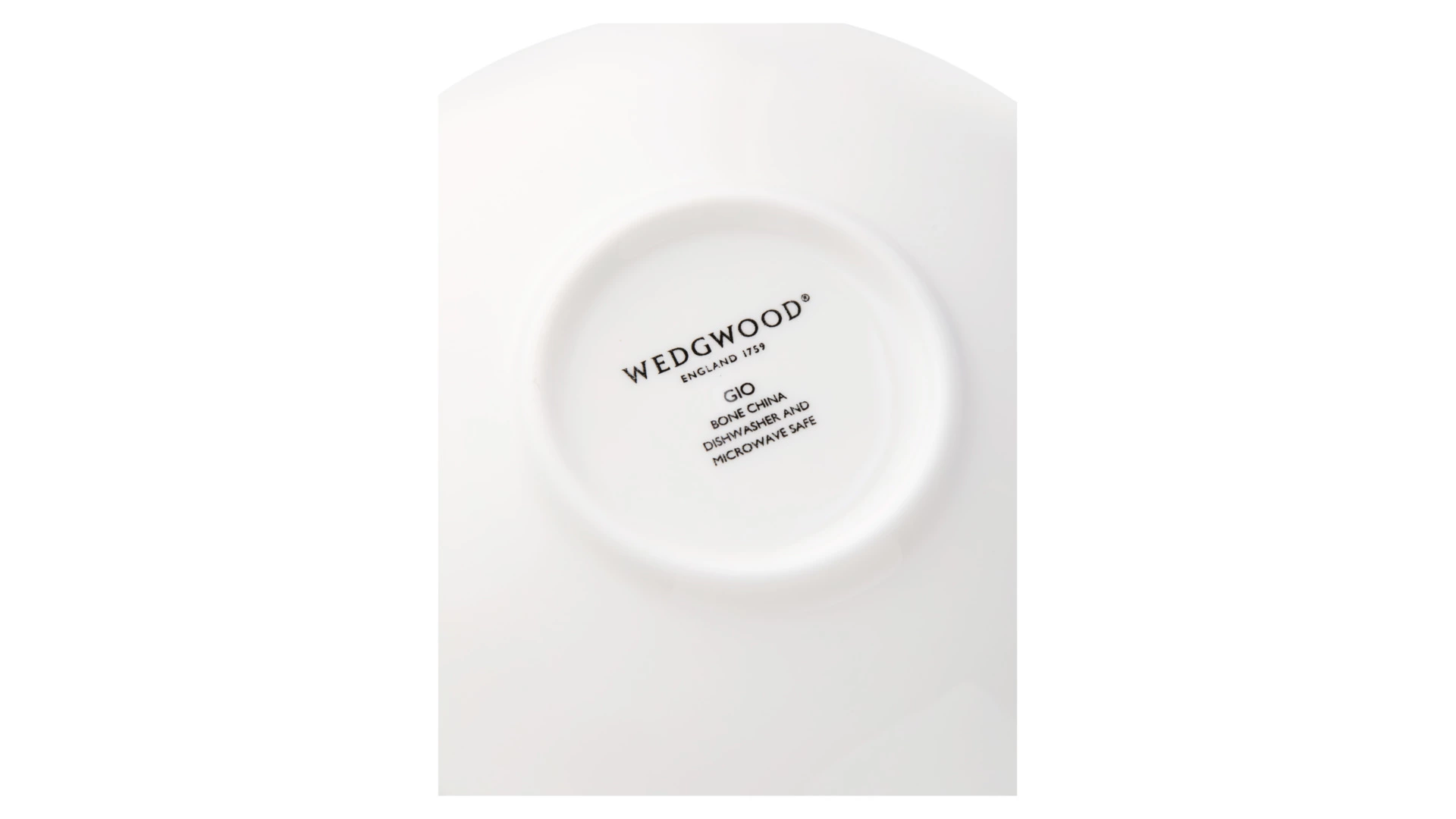 Чашка кофейная с блюдцем Wedgwood Джио 90 мл, фарфор костяной, п/к