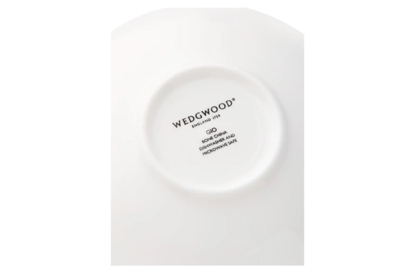 Чашка кофейная с блюдцем Wedgwood Джио 90 мл, фарфор костяной, п/к