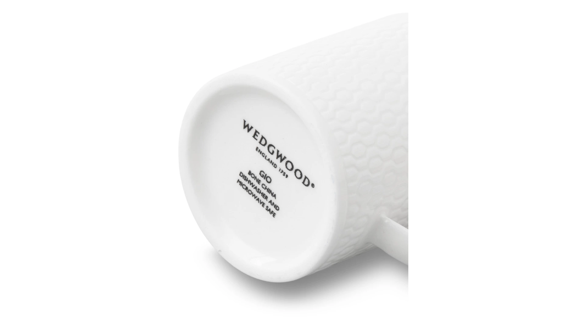 Чашка кофейная с блюдцем Wedgwood Джио 90 мл, фарфор костяной, п/к