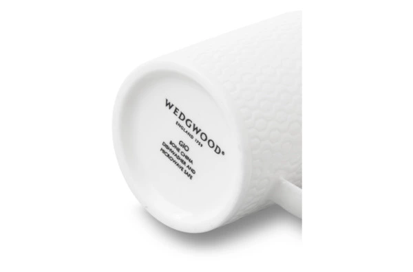 Чашка кофейная с блюдцем Wedgwood Джио 90 мл, фарфор костяной, п/к