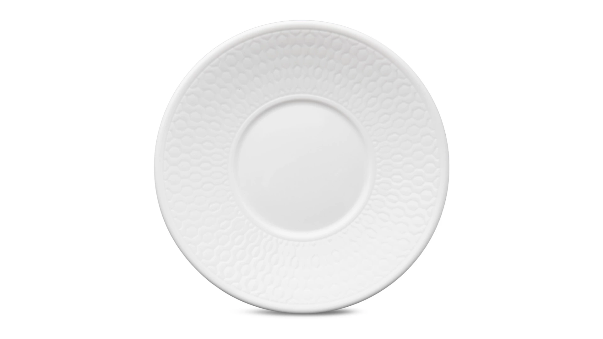 Чашка кофейная с блюдцем Wedgwood Джио 90 мл, фарфор костяной, п/к