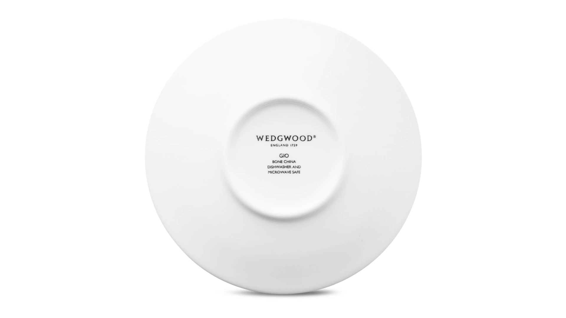 Чашка кофейная с блюдцем Wedgwood Джио 90 мл, фарфор костяной, п/к