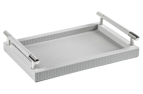 Поднос прямоугольный Pinetti Фиренз 20,5х31 см, серый