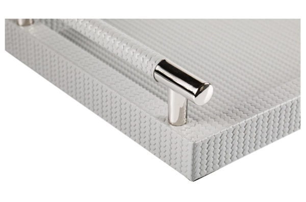 Поднос прямоугольный Pinetti Фиренз 20,5х31 см, серый