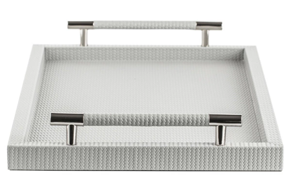 Поднос прямоугольный Pinetti Фиренз 29,5х45 см, серый