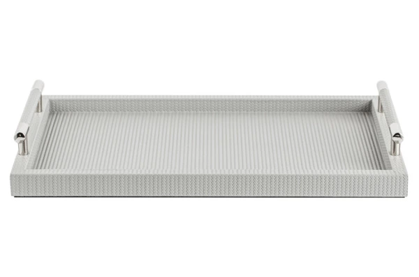 Поднос прямоугольный Pinetti Фиренз 29,5х45 см, серый