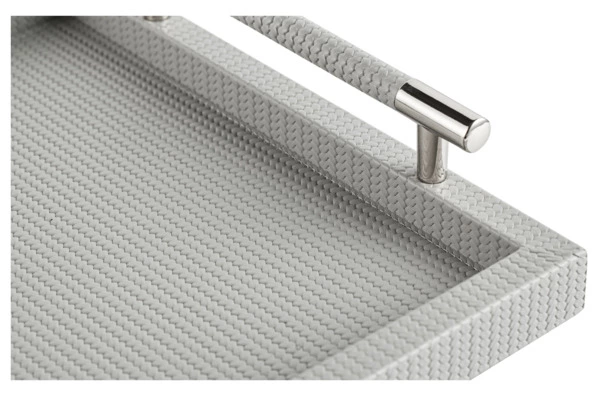 Поднос прямоугольный Pinetti Фиренз 29,5х45 см, серый