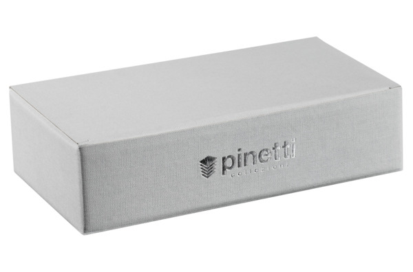 Салфетница Pinetti Фиренз 14x26 см, серая с хромированной отделкой