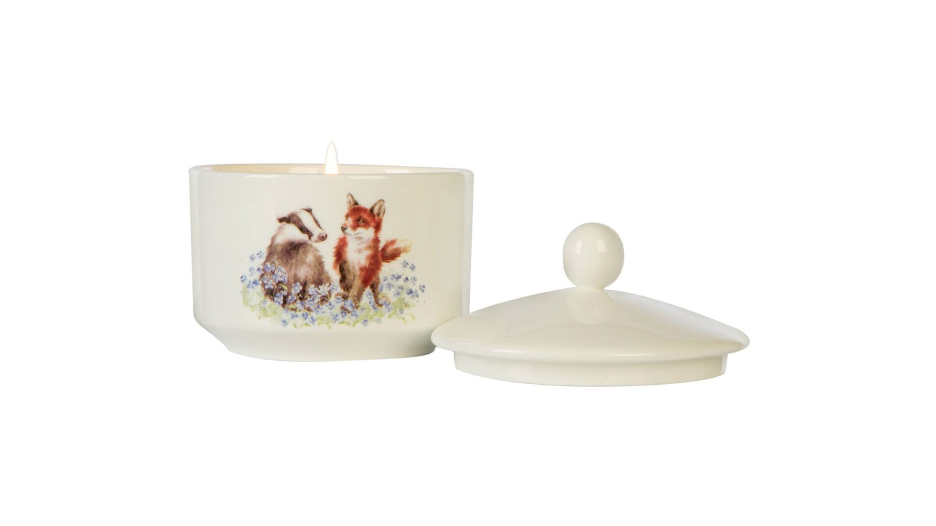 Свеча ароматическая в керамическом стакане Wax Lyrical Рендейл Таволга и белая сирень 10,5 см