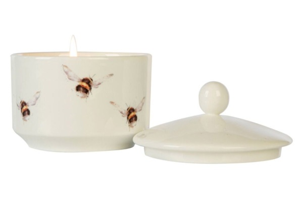 Свеча ароматическая в керамическом стакане Wax Lyrical Рендейл Цветок боярышника и шиповник 10,5 см