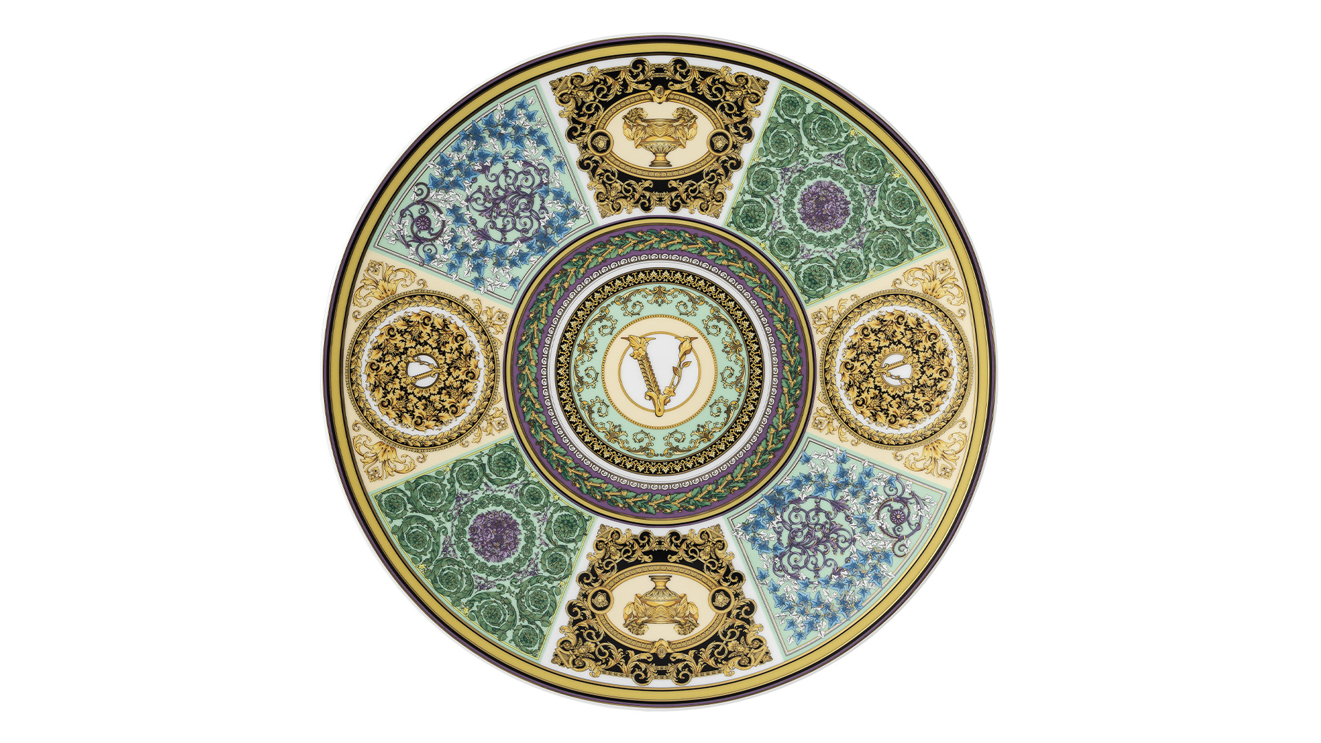 Тарелка подстановочная Rosenthal Versace Барокко Мозаик 33 см, фарфор
