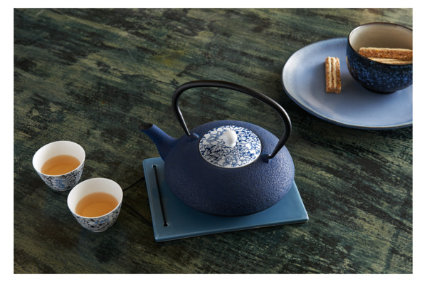 Набор пиал для чая Bredemeijer Yantai d7,5 см, 100 мл, 2 шт, фарфор, синий
