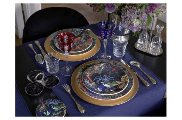 Тарелка закусочная Gien Дворцовый сад Фламинго 22 см, фаянс