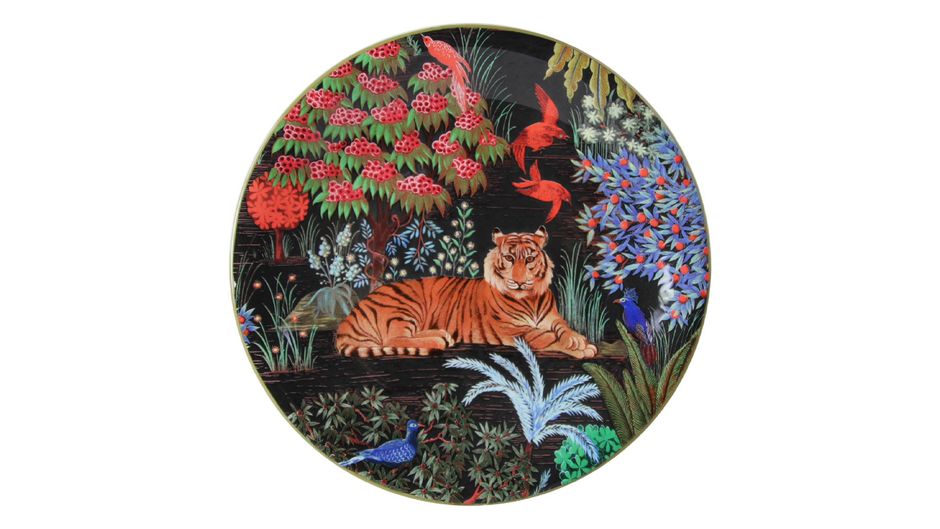 Тарелка закусочная Gien Дворцовый сад Тигр 22 см, фаянс