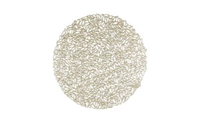 Салфетка подстановочная круглая Chilewich Pressed Petal 38см, шампань
