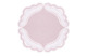 Набор плейсматов Truffle Bee Oyster d43 см, 2 шт, лен, светло-розовый, белый