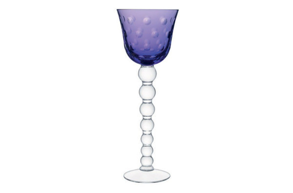 Бокал для белого вина Saint-Louis Капли 110 мл, фиолетовый